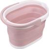 ONwngXW Mop Bucket for Tourism Outdoor Fishing Promotion Camping Car Wash Bucket Foldable Bucket Save Space Folding Laundry Tub PP Portable(Pink) view 4