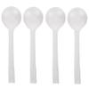 100 Count Independent Packaging Soup Spoons, Heavy Disposable Plastic Spoons for Cake Dessert Ice Cream (Clear) view 1