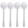 100 Count Independent Packaging Soup Spoons, Heavy Disposable Plastic Spoons for Cake Dessert Ice Cream (White) view 1