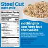 Easy Morning Steel Cut Oatmeal Mix, Organic Ingredients, Naturally Gluten-Free, No Sugar Added, Hearty Blend with Pumpkin Seeds, Buckwheat, and Chia, 38oz (25 servings) view 2