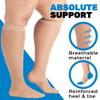 ABSOLUTE SUPPORT Made in USA - Sheer Compression Socks for Women 20-30mmHg - Knee High Compression Stockings for Circulation, Sports, Athletic, Travel, 3 Pairs - Beige, Small - A205 view 4
