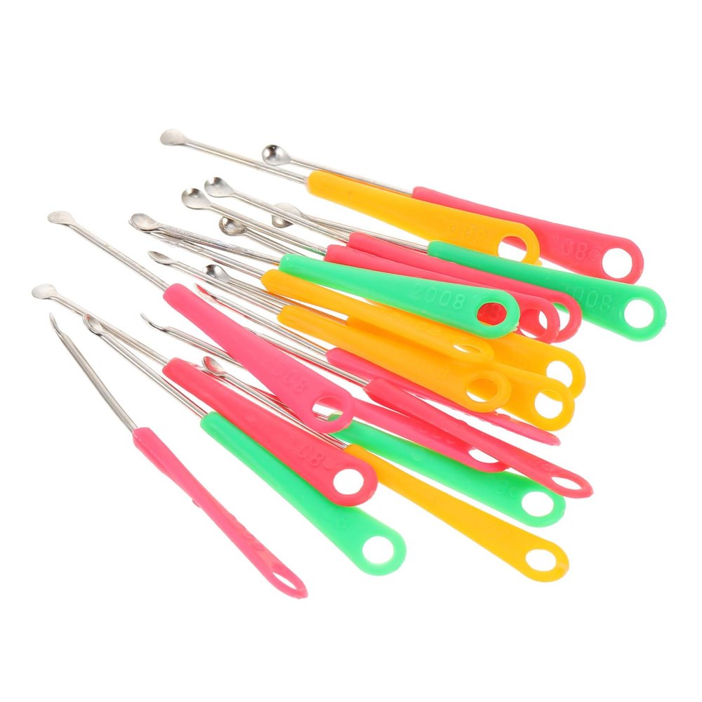 BAZEITFLOW 200pcs Ear Cleaning Sticks Colorful Earwax Removal Tools for Gentle Ear Cleaning Ergonomic Design Safe for Daily Use for Family and Friends
