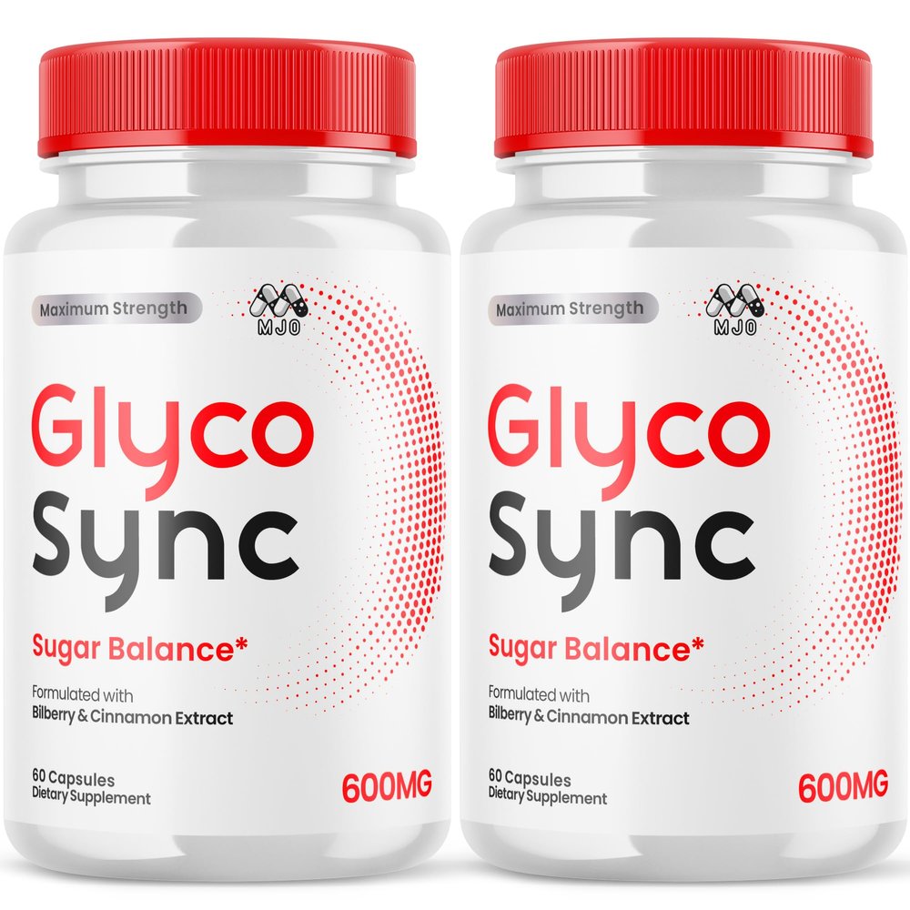 (2 Pack) Glyco Sync Capsules - Glyco Sync Maximum Strength Sugar Support Pills, Natural GlycoSync Once Daily Capsule for Health & Wellness Advanced Cinnamon Extract and Bilberry Formula (120 Capsules)