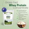 Z Natural Foods Grass-Fed Whey Protein Concentrate - Clean Whey Protein Powder from New Zealand - Cold Processed Pure Whey Protein with Essential Amino Acids for Nutrition & Fitness, Unflavored, 2 lbs view 3