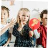 Abaodam Hand-held Sign Teaching Aids Traffic Signs for Boys and Girls Classroom Hand Signals Bright Paddle Designs Student Answer Paddles view 4
