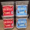 Choceur Dark & Milk Chocolate Covered Almonds 10oz 284g (Four Tubs) view 1