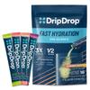 DripDrop Hydration Packets - Sunburst Variety Pack - Single Serve Electrolytes Powder Drink Mix - Lemon Lime, Strawberry, Peach, Black Cherry - Non-GMO, Gluten Free, Vegan - 16 Sticks view 1