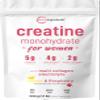 Micro Ingredients Creatine + Electrolytes + Multi Collagen for Women | 5,000mg Micronized Creatine Monohydrate Powder Complex | Creatine Hydration Drink Mix | Lemon Raspberry | Sugar-Free, Non-GMO view 1