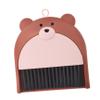 Cabilock Mini Dustpan and Brush Set Bear Broom for Home Office Desk and Girls Efficient Sweep Cleaning view 1