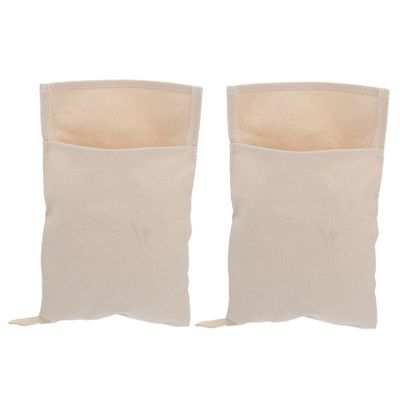 BRIGHTFUFU 2pcs Thick Canvas Ice Bags for Crushed Ice Bar Reusable Cold Packs for Lunch Box for Boys and Girls