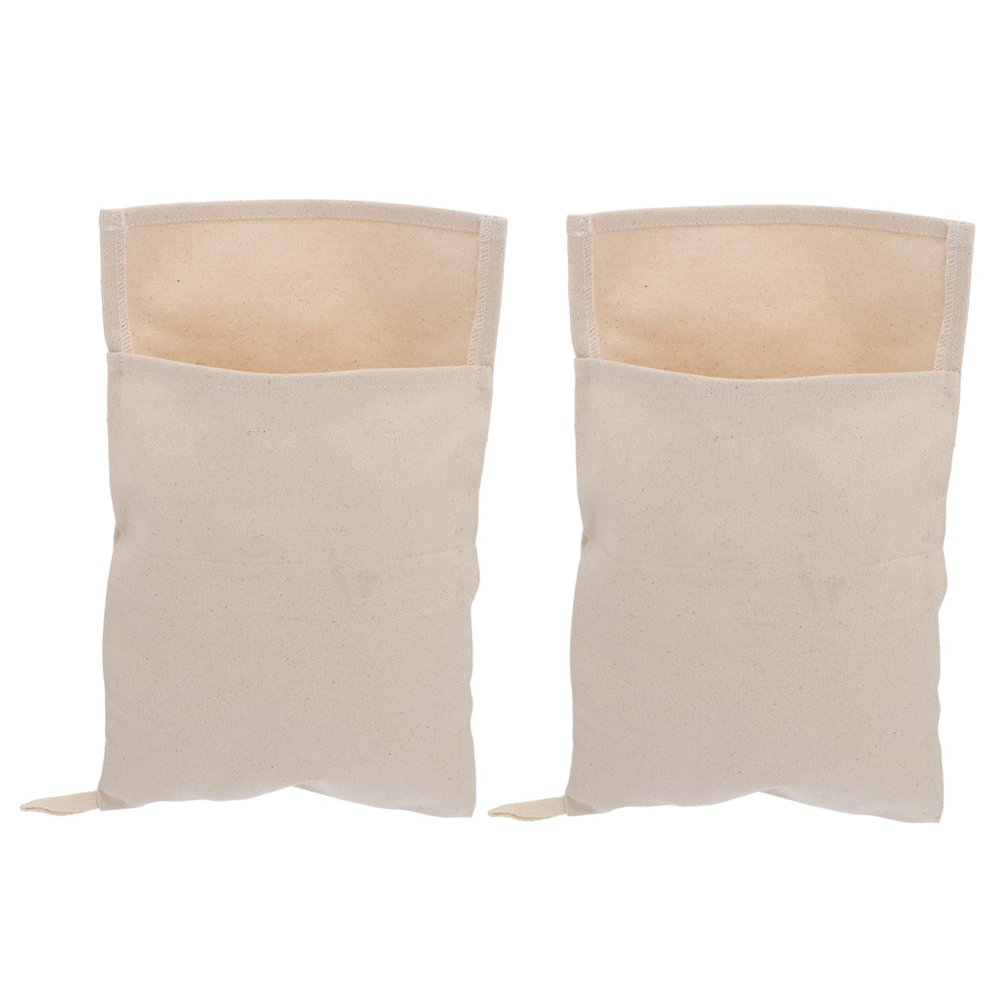 BRIGHTFUFU 2pcs Thick Canvas Ice Bags for Crushed Ice Bar Reusable Cold Packs for Lunch Box for Boys and Girls