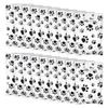100 Pcs Plastic Dog Paw Gift Bags Puppy Paw Print Treat Bags Pet Shopping Bag Cute Candy Goodie Bag Party Favor Present Pouches with Handle for Festival Holiday Black view 1