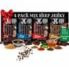JailHouse Beef Jerky Mix Pack | High-Protein Snacks for adults, Gluten-Free Jerky Fuel for Active Lifestyles | Uncut Mob Taste | Your Poker Table Carnivore Snax | The Perfect Gourmet Gift for Men view 1