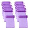 50 Pcs 30 x 20 cm Sheer Organza Bags Mesh Drawstring Gift Bags Large Wedding Party Favor Bag Jewelry Storage Pouches Fruit Protection Bag Candy Goodie Pouches for Christmas Birthday Purple view 1
