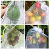 50 Pcs 30 x 20 cm Sheer Organza Bags Mesh Drawstring Gift Bags Large Wedding Party Favor Bag Jewelry Storage Pouches Fruit Protection Bag Candy Goodie Pouches for Christmas Birthday Purple view 2