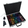 CHANGLKJ Chakra Music Tuning Forks, 8-Piece Tuning Fork Set, Unweighted Tuning Forks with Carrying Case, 126.22/136.1/141.27/172.06/194.18/210.42/221.23/272.2Hz, for Reducing Stress Anxiety view 1