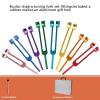CHANGLKJ Chakra Music Tuning Forks, 8-Piece Tuning Fork Set, Unweighted Tuning Forks with Carrying Case, 126.22/136.1/141.27/172.06/194.18/210.42/221.23/272.2Hz, for Reducing Stress Anxiety view 2