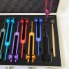 CHANGLKJ Chakra Music Tuning Forks, 8-Piece Tuning Fork Set, Unweighted Tuning Forks with Carrying Case, 126.22/136.1/141.27/172.06/194.18/210.42/221.23/272.2Hz, for Reducing Stress Anxiety view 4