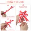 PATIKIL Large Gift Bow 6x3.5 Inch, 20 Pack Pull Bows for Gift Wrapping Present Wedding Valentine's Day Party Birthday Christmas Basket Decoration, Gold Tone view 3