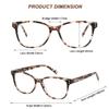 WARKAY Blue Light Blocking Reading Glasses for Women Acetate Frame Metal Spring Hinges Readers for Women 1.00 Power view 4