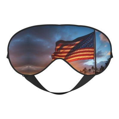 Native Hawaiian Flag Eye Mask for Sleeping, Sleeping Mask Blocking Out Light Perfectly for Women and Men, Soft and Comfortable Blindfold for Travelling