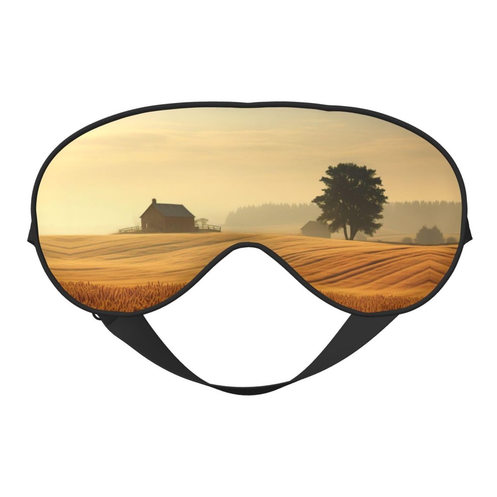 Country Lifestyle Eye Mask for Sleeping, Sleeping Mask Blocking Out Light Perfectly for Women and Men, Soft and Comfortable Blindfold for Travelling