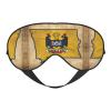 Abstract Kansas State Yellow Flag Map Eye Mask for Sleeping, Sleeping Mask Blocking Out Light Perfectly for Women and Men, Soft and Comfortable Blindfold for Travelling view 1