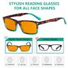 Eyekepper Blue Light Blocking Reading Glasses Orange Tinted Computer Gaming Readers Women Men Tortoise +1.00 view 2