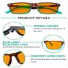 Eyekepper Blue Light Blocking Reading Glasses Orange Tinted Computer Gaming Readers Women Men Tortoise +1.00 view 3