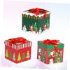 ORFOFE Set of 3 Christmas Paper Boxes Perfect Small Boxes for Candy Favors Decorations Ideal for Home Party Celebrations view 3