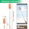 2 Pack Extendable Microfiber Feather Duster, Electrostatic Microfiber Head, Up to 30 Inch Extension Pole, Car Duster, Telescoping Feather Dusters for Cleaning view 2