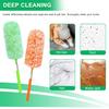 2 Pack Extendable Microfiber Feather Duster, Electrostatic Microfiber Head, Up to 30 Inch Extension Pole, Car Duster, Telescoping Feather Dusters for Cleaning view 3