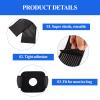 4 Pcs Adjustable Ice Pack Straps with Elastic Belt,Strap Bandage for Ice Bag Hot Cold Therapy,Multipurpose Elastic Ice Bag Wrap Band Ice Belt for Wrists, Arms, Waists, Knees Cold Pack view 3