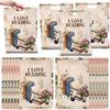 Falueqg Book Themed Party Decorations - 50 Pcs Bulk Reuasble Book Themed Goodie Bags with Handle, Candy Surprise Bags Party Favors view 1