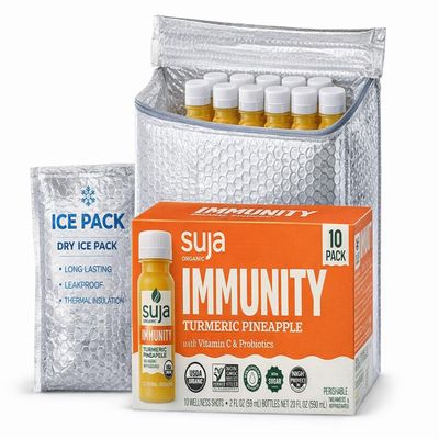 Organic Immunity Shots Turmeric Ginger Probiotic Vitamin C 2oz 10 Pack