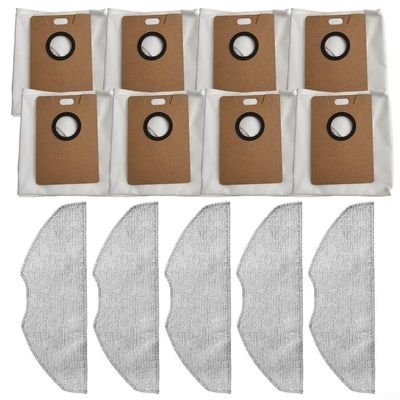 5 Mop Pads 8 Bags Replacement Kit Robot Vacuum Cleaner Accessories for Tapo RV30 MAX Plus for RV20 MAX Plus