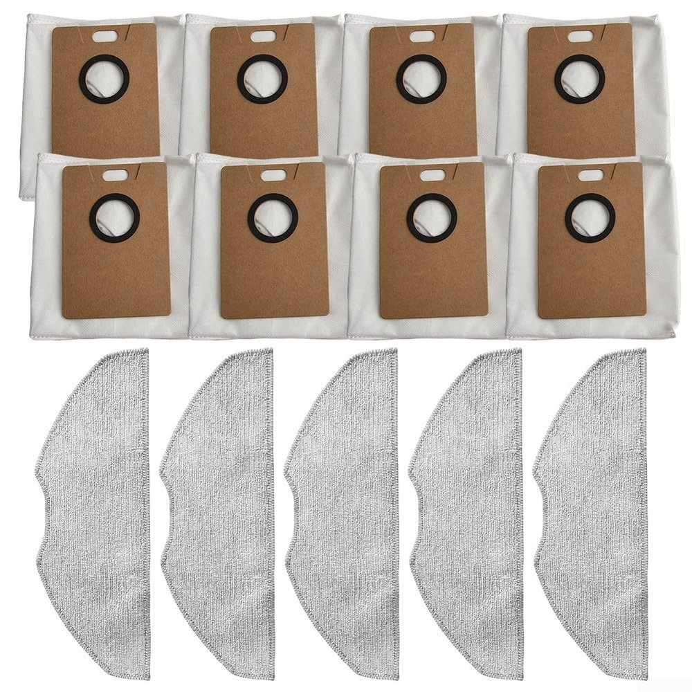 5 Mop Pads 8 Bags Replacement Kit Robot Vacuum Cleaner Accessories for Tapo RV30 MAX Plus for RV20 MAX Plus
