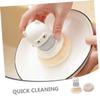 Cabilock 1set Pot Scrubber Ergonomic Cartoon Automatic Liquid Dispenser Cleaning Brush for Pots Pans and Dishes Cookware with Replaceable Scrubber view 4