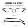 kunchu Reading Glasses Men Blue Light Blocking Half Frame Readers for Men Glasses(Black, 2.5X) view 3