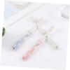 WEKAMOS 3pcs Cartoon Boy Girl Toothbrush Soft Bristles Safe Wheat Straw Material for Little Hands for Oral Care Training Nordic view 2