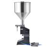 Pneumatic Paste Liquid Filling Machine, 5-50ml Bottle Filler, Bottle Filling Machine, Stainless Steel Liquid Filler with Pedal for Milk Water Juice Essential Oil Shampoo Cosmetic Honey Lotion view 1
