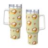 WXXWXD Cartoon cat coffee Pattern ice cup 40 oz - warm and cool, suitable for home, office and outdoor use view 2