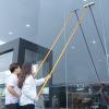 High Reach Window Cleaner - 8-41 Ft Telescopic Squeegee/Brush Tool for Professional Glass Cleaning, Extendable Pole with Lockable Handle, Ideal for Home & Commercial Use view 1
