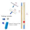 High Reach Window Cleaner - 8-41 Ft Telescopic Squeegee/Brush Tool for Professional Glass Cleaning, Extendable Pole with Lockable Handle, Ideal for Home & Commercial Use view 2