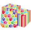 20Pcs Dog Paw Party Napkins,Rainbow Paw Print Dog Napkins Serviettes Tissue for Kids Puppy Dog Themed Birthday Party Supplies,Kids Girls Boys Birthday Party Decorations view 1