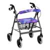 Hechitok Purple Marble Rollator Walker Seat Covers - Universal Fit, Washable, Dust Proof, Soft & Comfortable Covers for Seniors, Designer Walker Accessories with Gift Option view 1