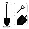 100PCS Mini Shovel Spoons for Desserts, Shovels Pudding Yogurt Spoons for Family or Party Cute Disposable Plastic Dessert Spoon (Black) view 2