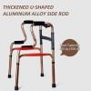 Rollator Walker Mobility Walking Aid for Adult Elderly Stand Upright Walker for Seniors, Elderly with Seat and Wheels, Adjustable Walking Aids Yearn for Comfortable Anniversary view 2
