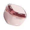 1 Piece Denture Case Box 2 Layers Denture Bath Box Case Square Dental Box Case False Teeth Storage Case Box Denture Cup with Basket Net Container Holder, Pink view 1