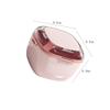 1 Piece Denture Case Box 2 Layers Denture Bath Box Case Square Dental Box Case False Teeth Storage Case Box Denture Cup with Basket Net Container Holder, Pink view 2